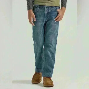 Wrangler Classic Straight Youth Jeans Size 10 Reg Adjustable Waist
